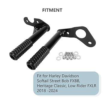 パーレー　ワンドロップ Black MCCP 1 inch Lower Front Foot Pegs For Kawasaki Ninja